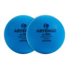 7cm Foam Tennis Ball TB100 Twin-Pack - Blue